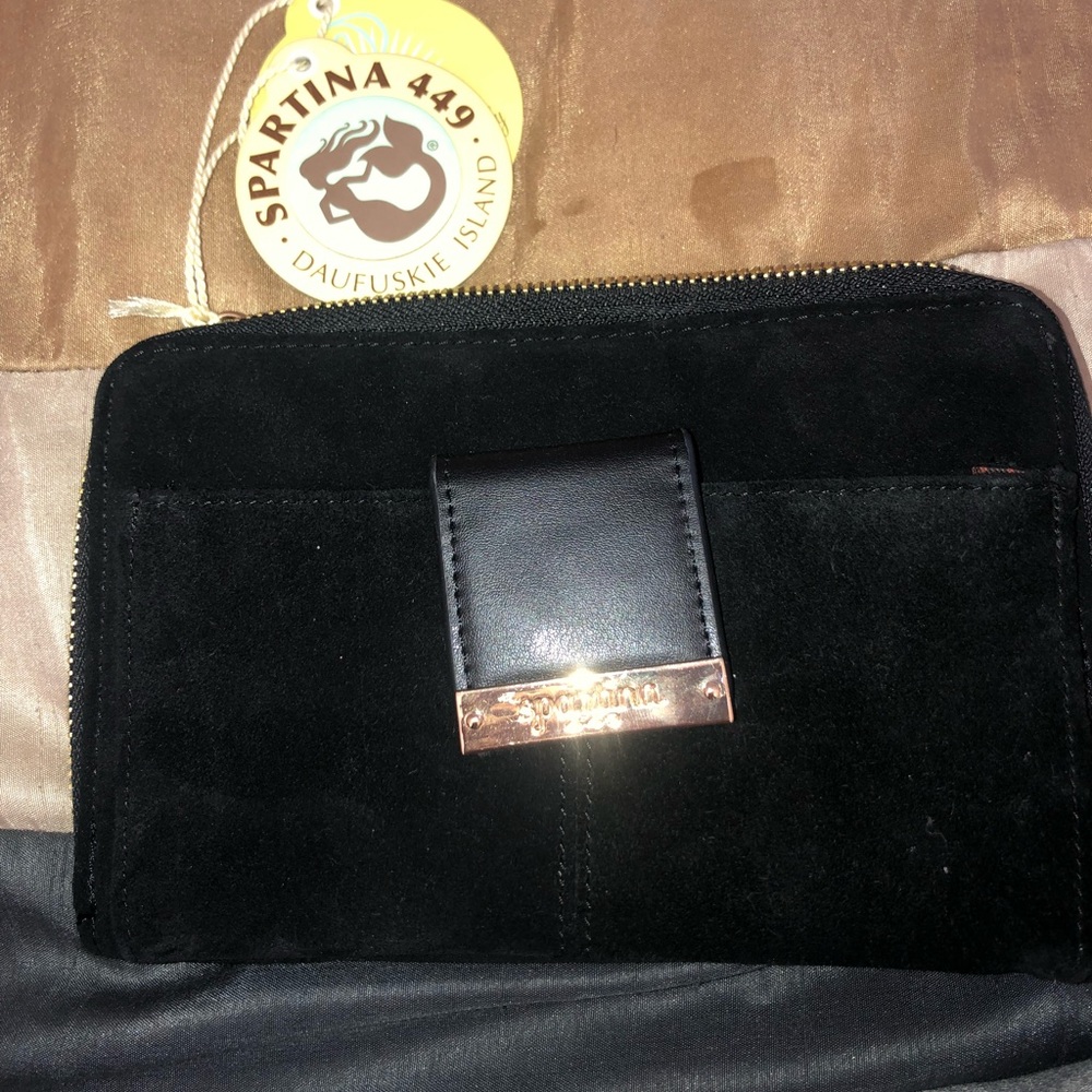 Spartina Suede phone crossbody